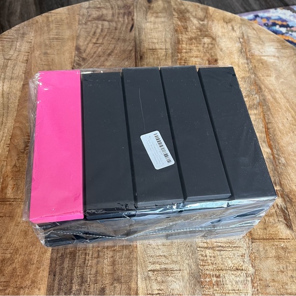 25 Pack Jewelry Necklace Bracelet 8x2 Gift Boxes Lids Cotton Fill Matte Black. - Picture 7 of 7